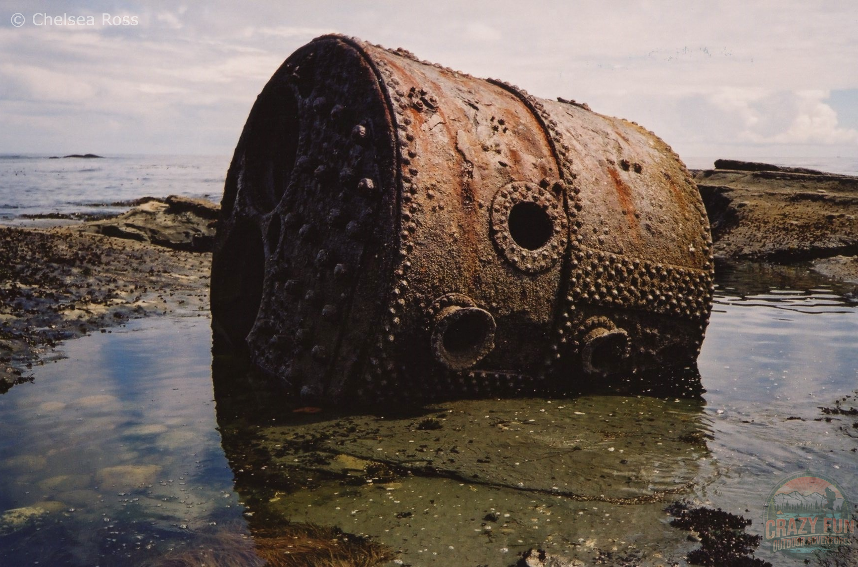 West Coast Trail tips: Look for a huge brown boiler on the beach.