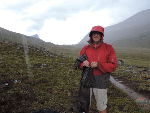 Man standing in the rain
