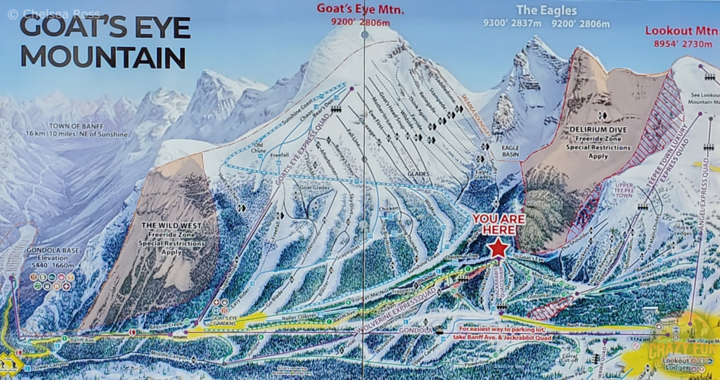 A map of goat's eye mountain.