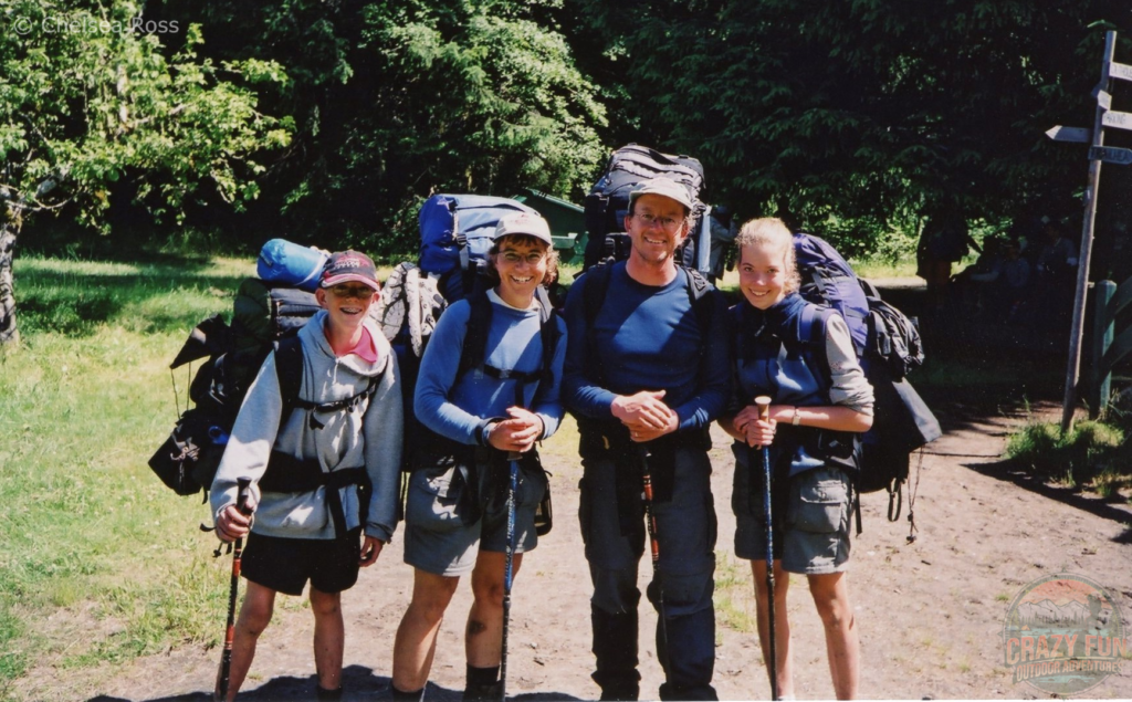 Picture of my family and I as we finished backpacking the West Coast Trail when I was fifteen years old. 
