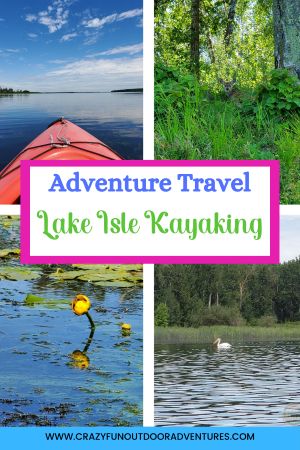 Adventure travel to Lake Isle for kayaking.