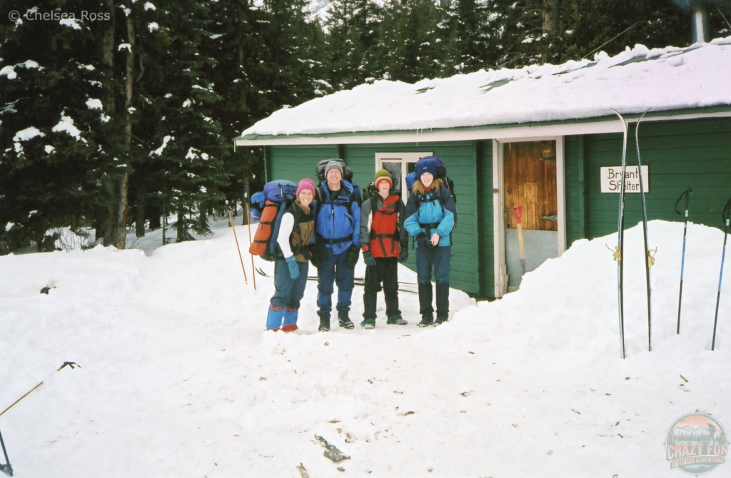 Discovered a love for the outdoors by going into a backcountry hut on cross-country skis to Bryant Creek.