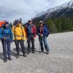Group ready to backpack Poboktan trail successfully.
