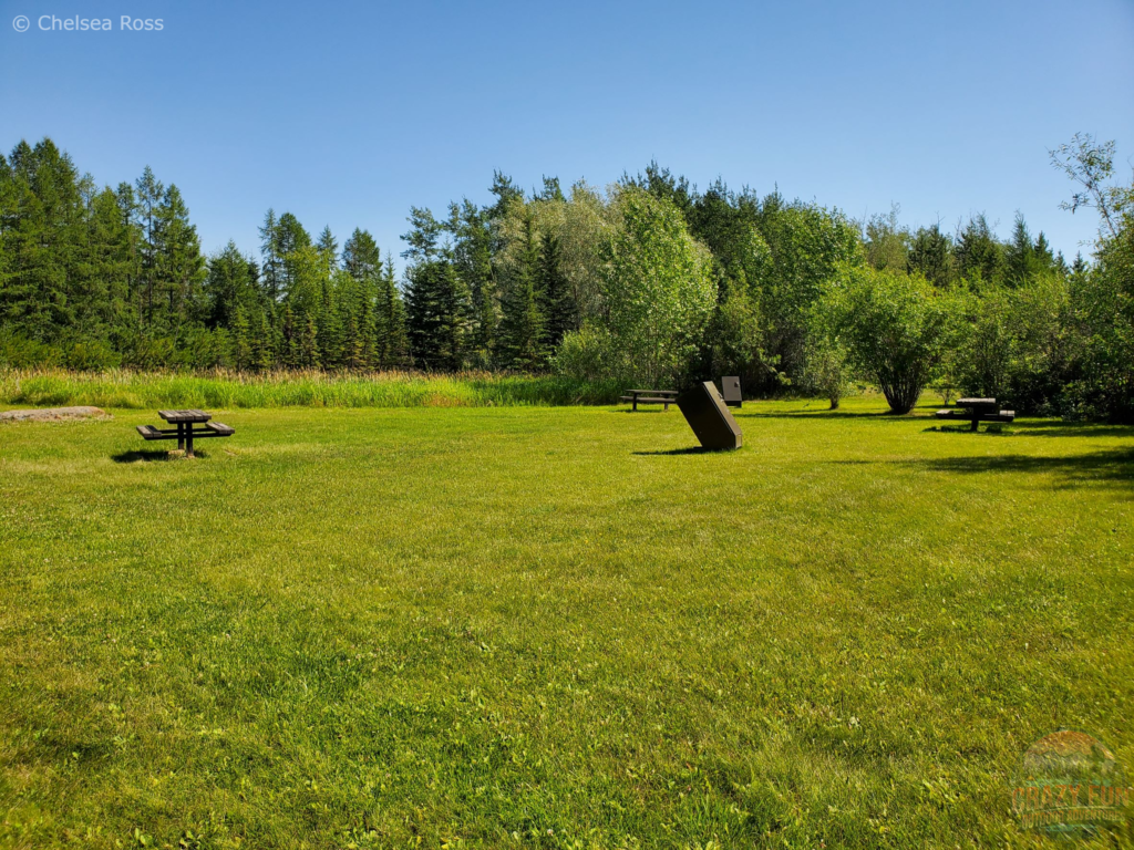 The picnic area at Matcheetawin Discovery Hiking Trails near Fort McMurray.