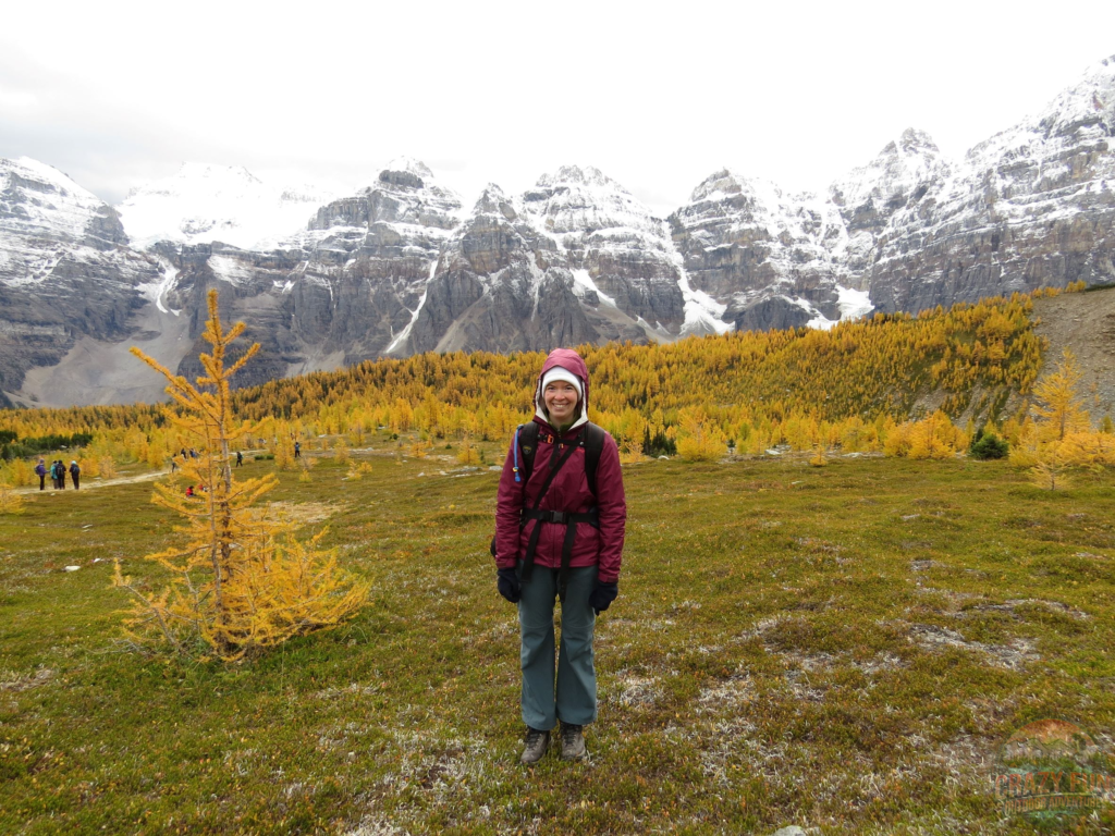 The best larch hikes include Larch Valley with golden larches all around me.