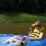 I'm out on the Pembina River rafting for the day in the gorgeous Alberta heat.