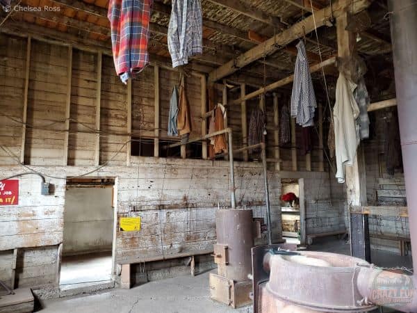 Men's old change rooms from the mine.