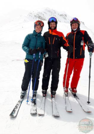 Family quality time at Christmas includes downhill skiing at Marmot. 