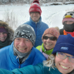 Family quality time at Christmas is the six of us walking in Fish Creek park at -30°. We are all bundled up in jackets, hats, neck warmers and mitts.