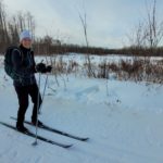 FJELLTECH M44 Skin Skis are the skis I have in this picture for a wonderful day of cross-country skiing.
