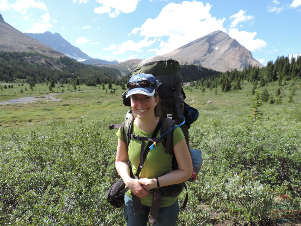 Presume outdoor competence in kids. I'm standing in a green meadow that is on the Brazeau backpacking loop. 