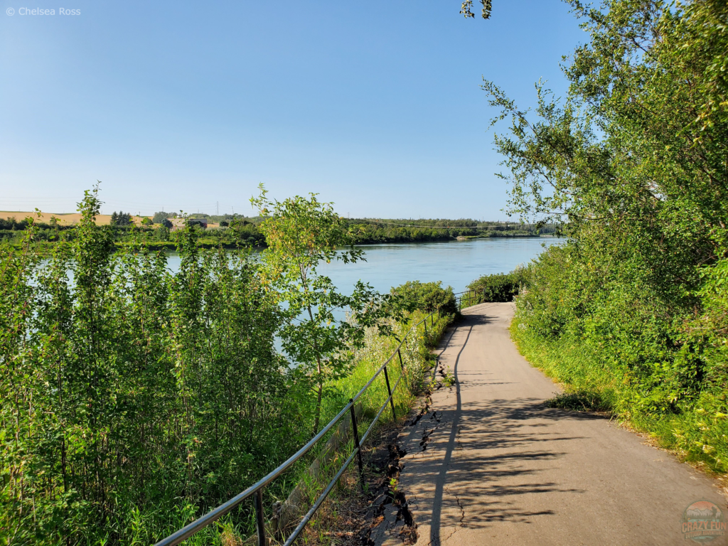The pathway along the north Saskatchewan.