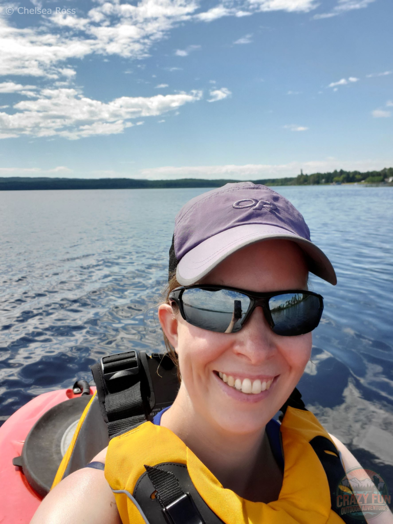 Selfie of me in a kayak.