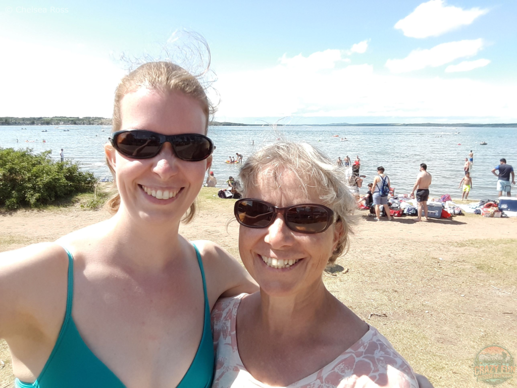 Mental health outside with my mom at Sylvan Lake.