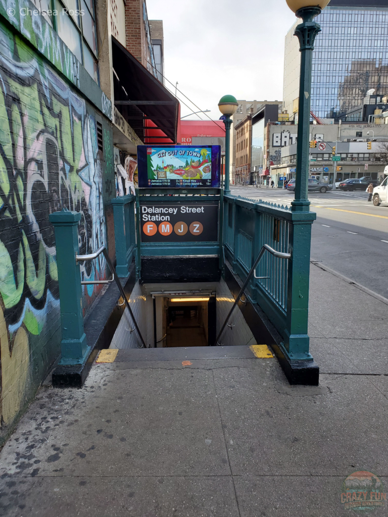 Subway entrance.