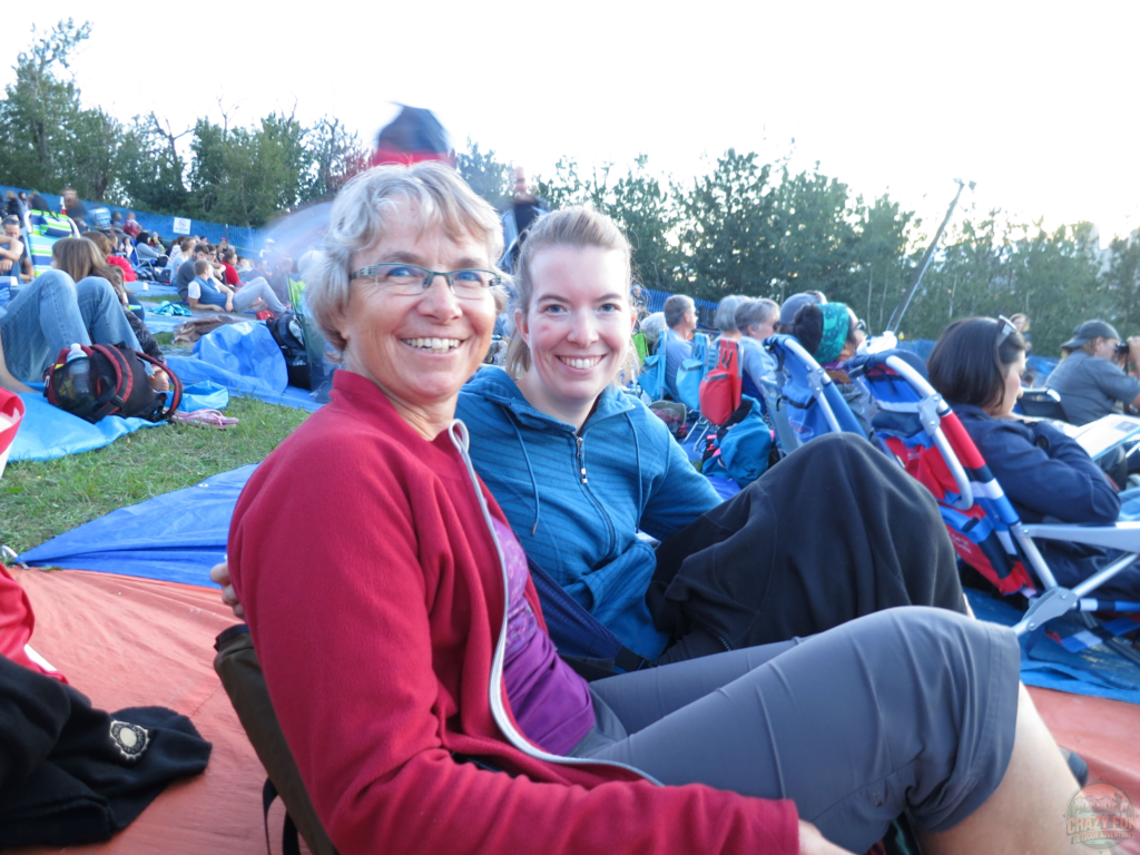 Mental health outside with my mom at the Folk Festival.