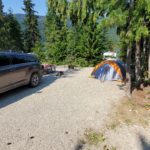 Campsites with showers: Looking at the beautiful Martha Creek Campsite.