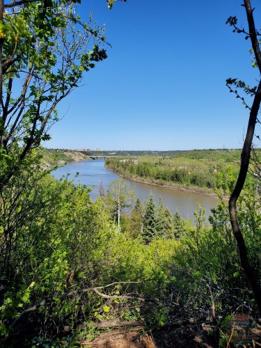 Hiking in the river valley