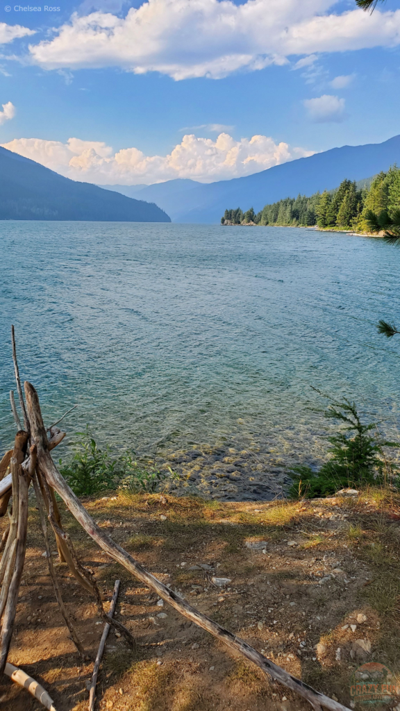 Revelstoke Lake at Martha Creek Campground for unique camping in BC.