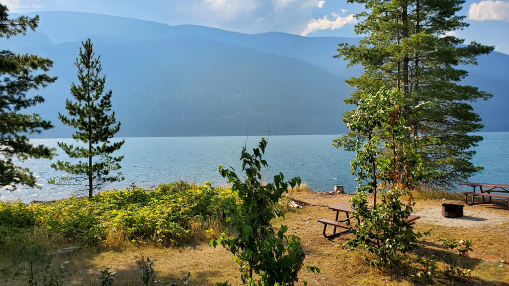 Unique Camping in BC on Revelstoke Lake.