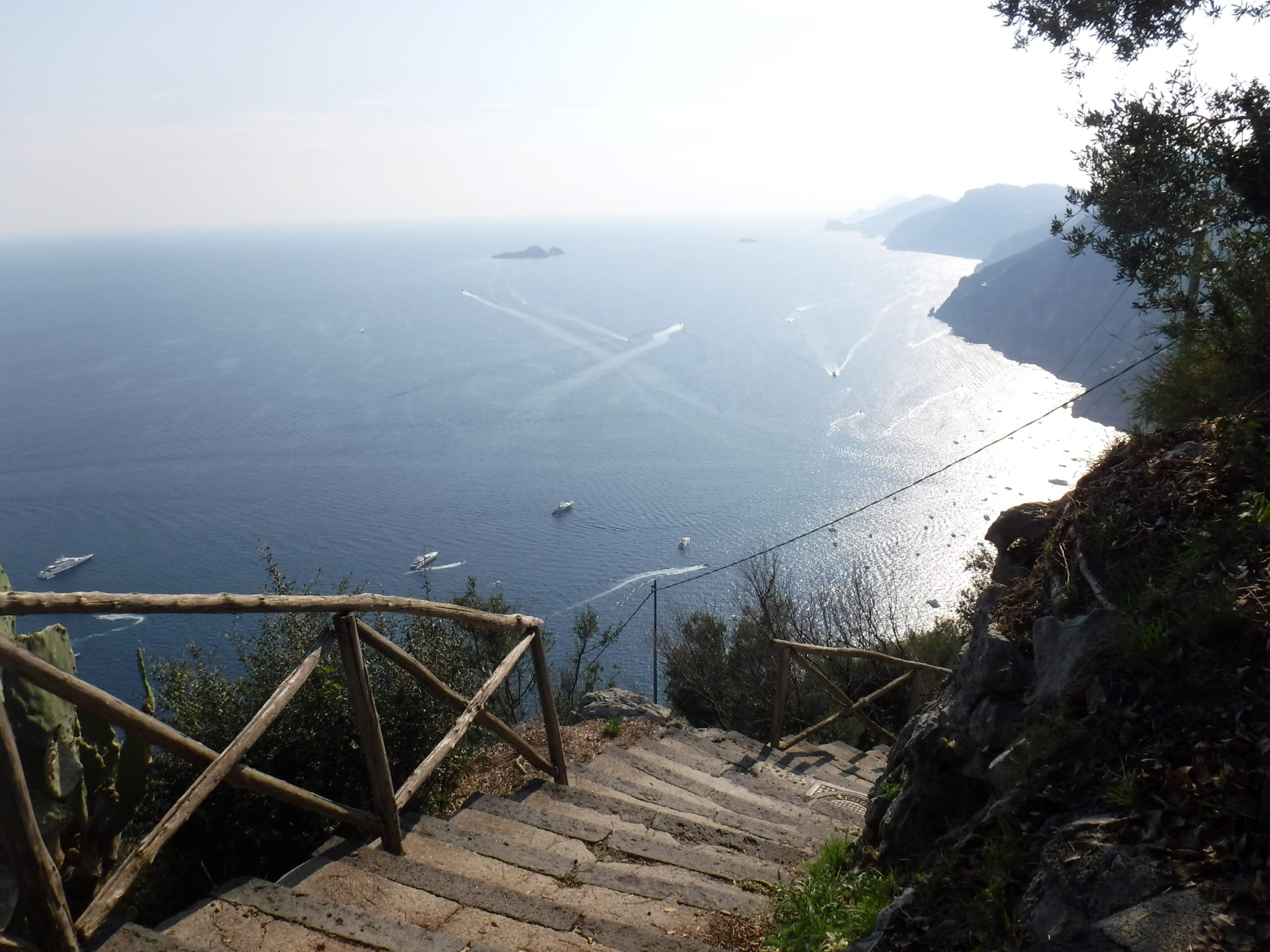 Unexpected Hike to Nocelle shows the staircase that leads towards the ocean.