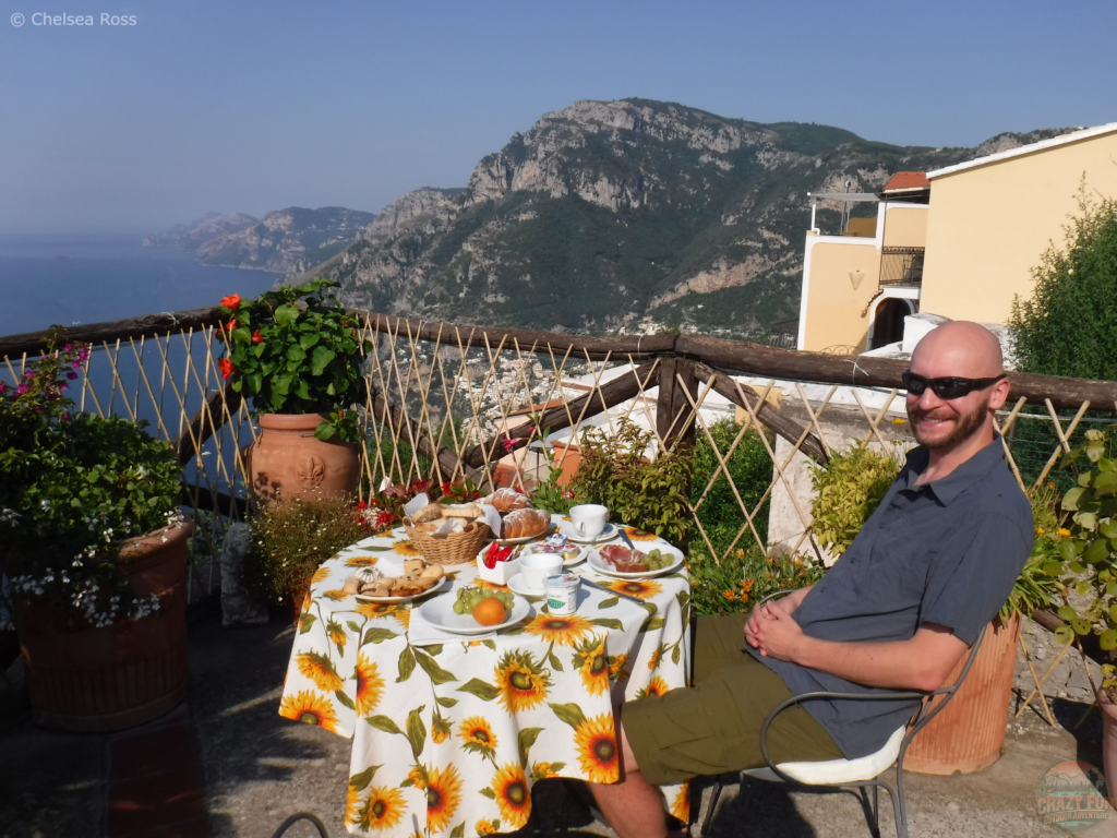 Unexpected Hike to Nocelle while eating breakfast overlooking the ocean.
