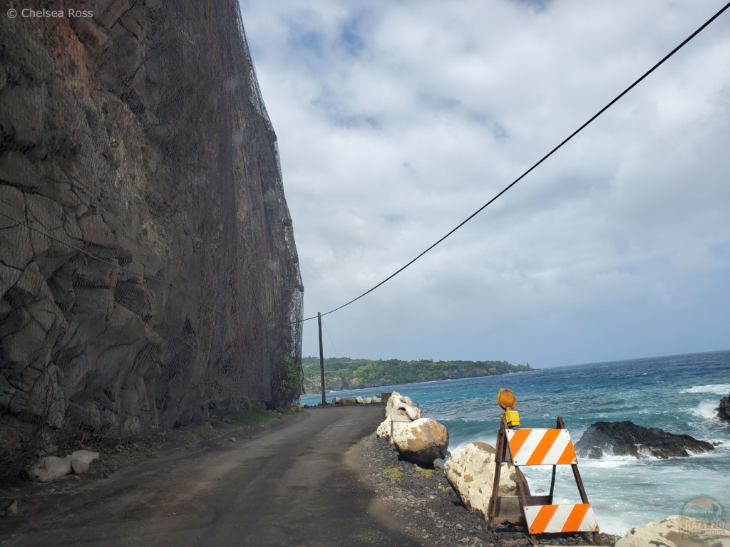 Crazy Outdoor Activities includes the sketchy part of the road to Hana. 