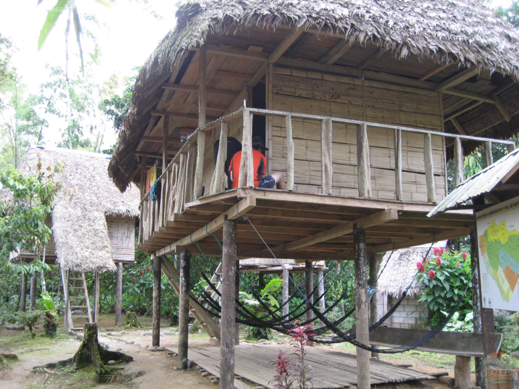 One of our crazy outdoor activities included sleeping in the jungle. Looking at the huts we slept in.