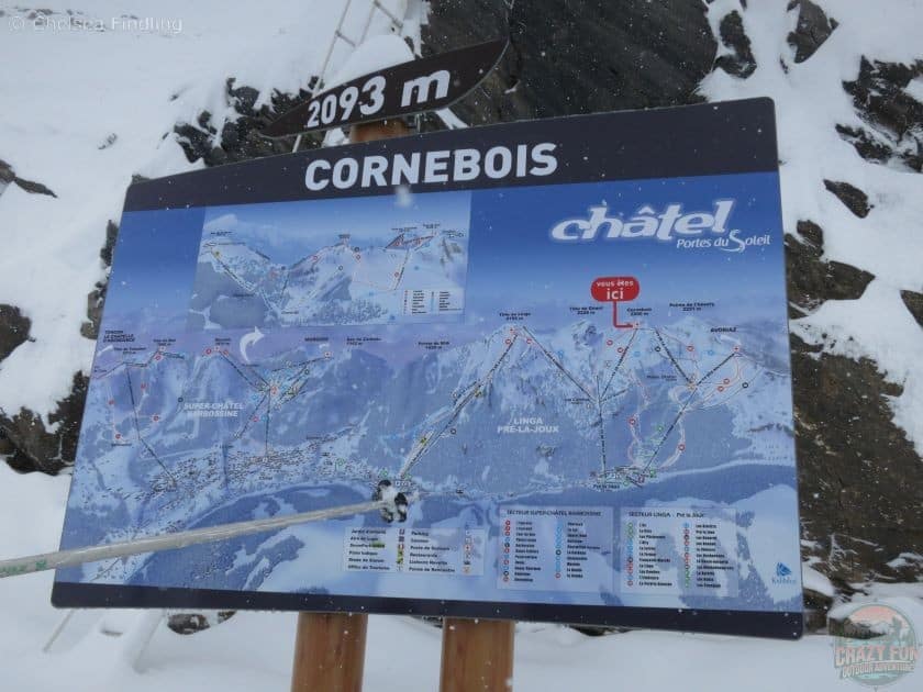 A map of Avoriaz skiing area.