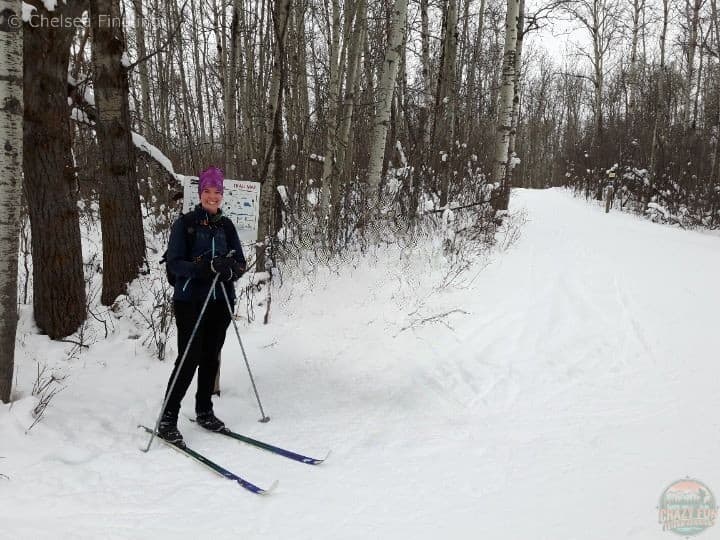Cross-country skiing at SWC.