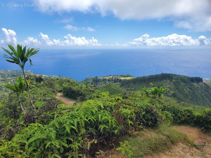 Hiking Waihee Ridge Trail in activities in Maui for couples. 