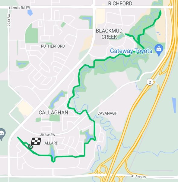 Blackburn Creek map