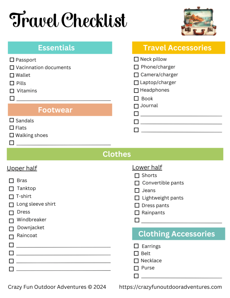 Travel Checklist