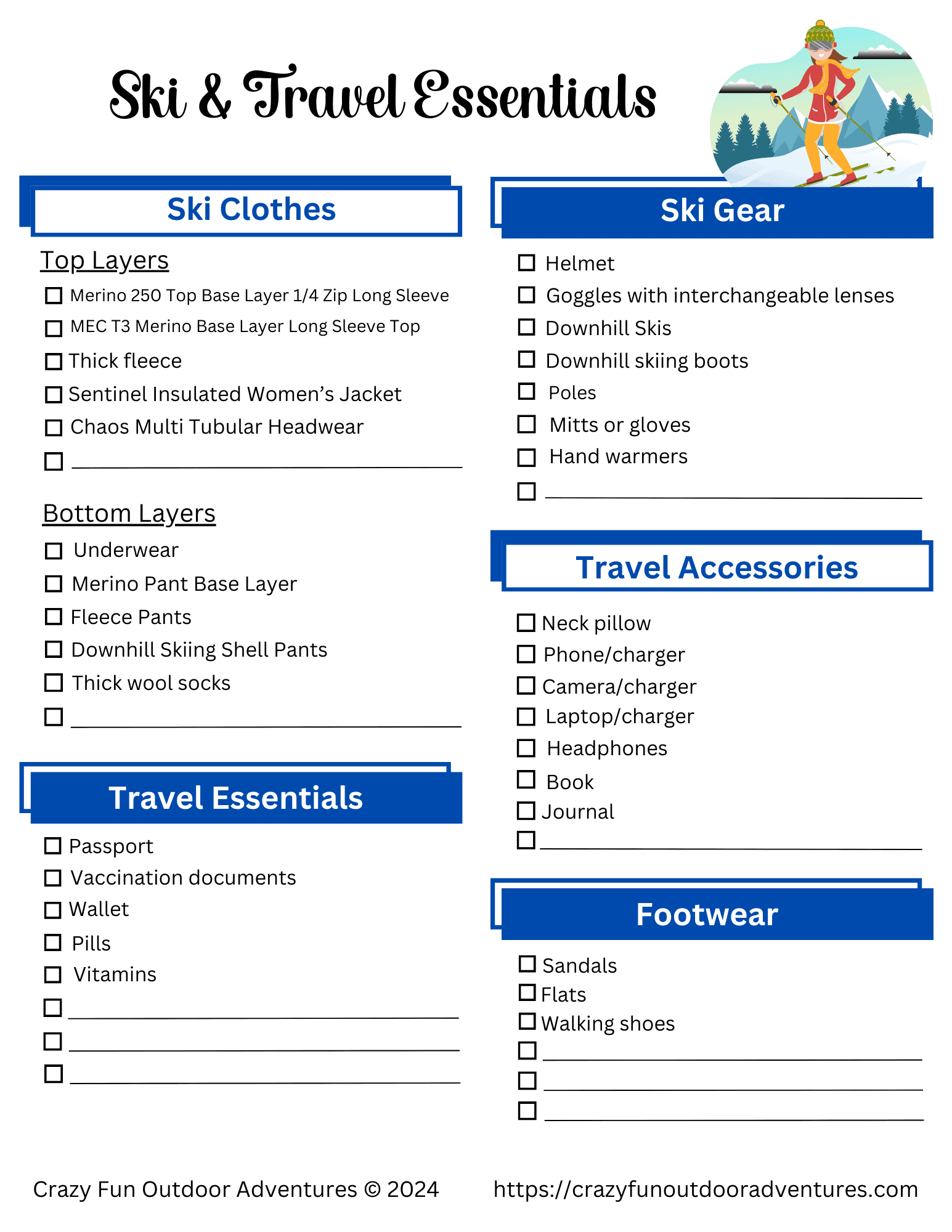 Ski Travel Essentials