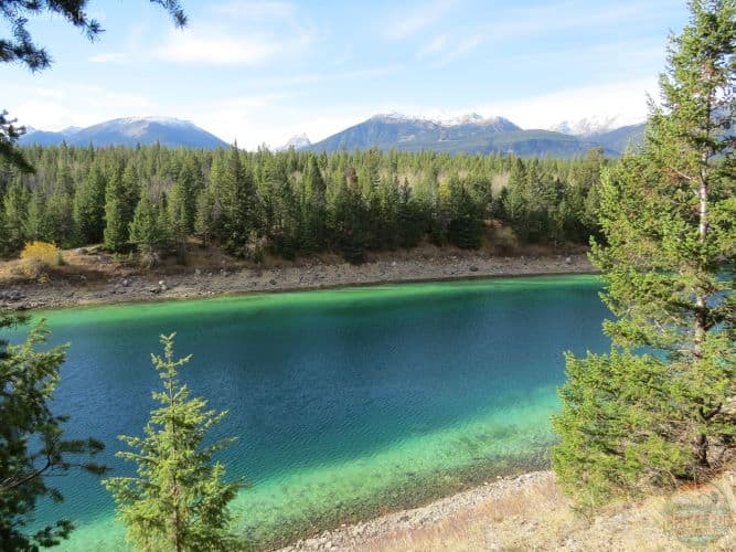 Gorgeous turquoise water as part of the Valley of the 5 Lakes hike. 