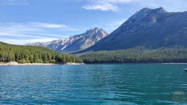 Kayaking on Lake Minnewanka
