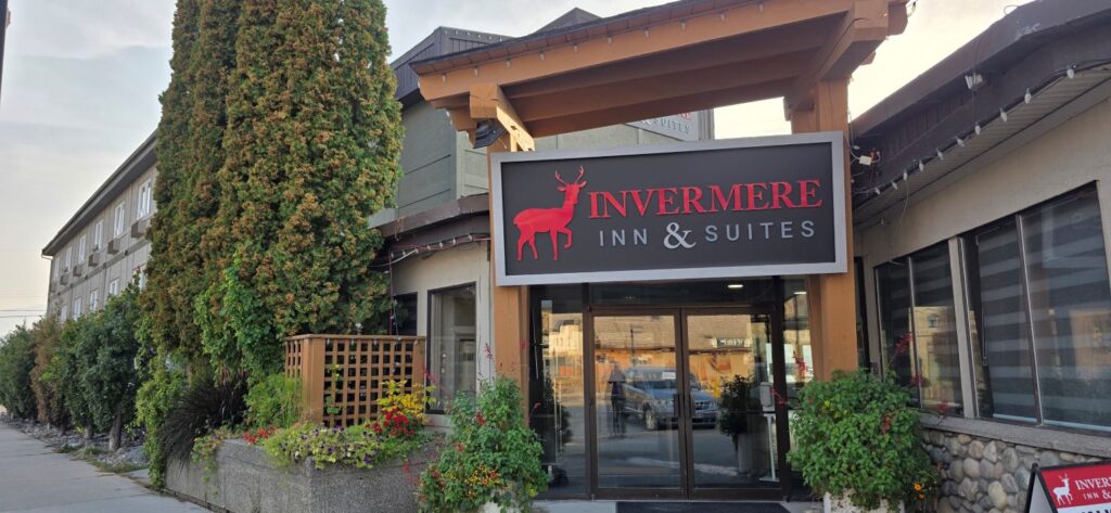 Our accommodation at Invermere Inn & Suites in BC.